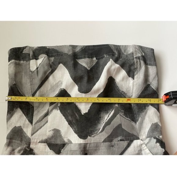 Banana Republic Chevron Pattern Strapless Dress - Picture 2 of 4